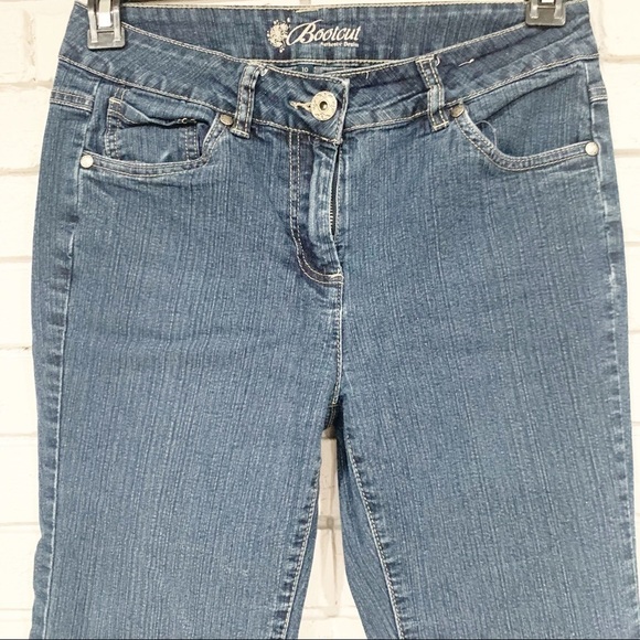 Debenhams Bootcut Jeans in Authentic Blue Jeans - Picture 2 of 12